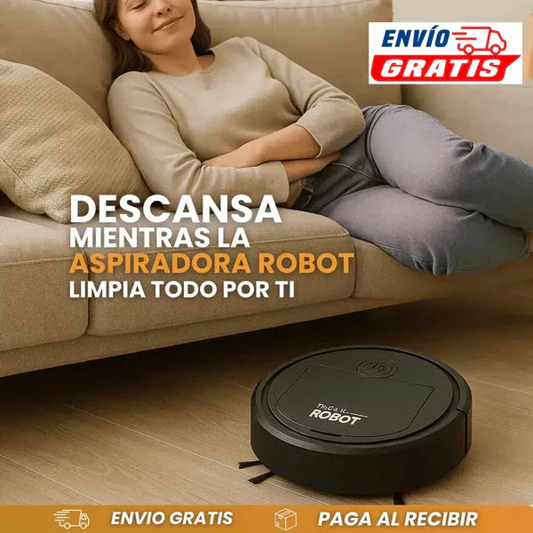 Robot Aspirador Inteligente – ¡Tu Hogar Siempre Impecable sin Mover un Dedo! ¡OFERTA ESPECIAL HOY!