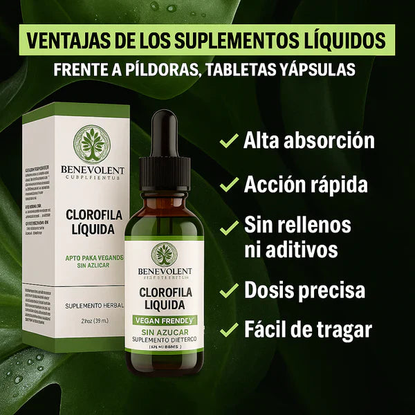 Clorofila Moisse® | Gotero Premium 🌿 Sin Alcohol + Sin Gluten + Salud al Máximo