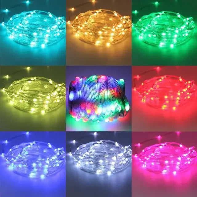 Luces LED RGB smart 10M bluetooth + control + modo musical navideño 🎄✨
