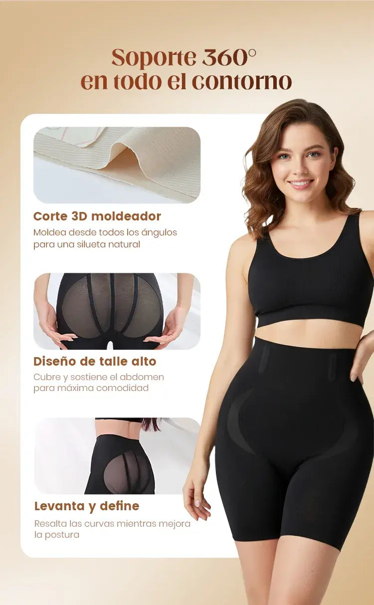 Short Moldeador de Tiro Alto – Curvas Más Definidas al Instante