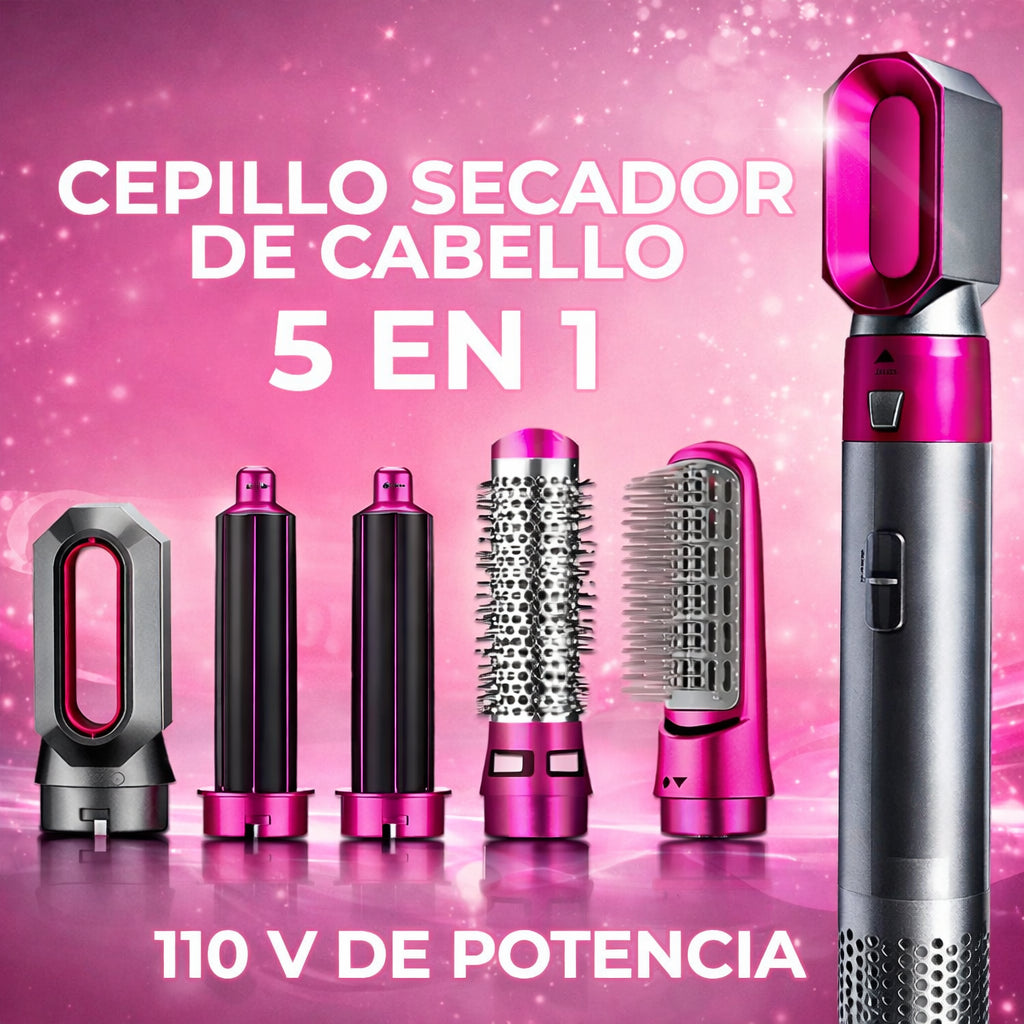 Cepillo Secador 5 en 1 Todo en Uno para Secado y Estilo Rápido – 🚨 35 % DCTO HOY