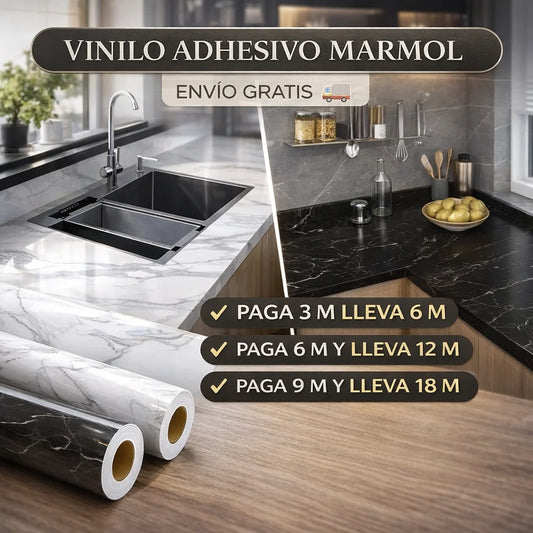 Adhesivo Marmolizado 6 m | Pagá 3 m + Envío Gratis