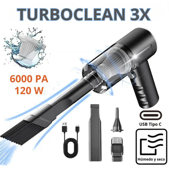 🚨GRAN OFERTA ASPIRADORA PORTÁTIL TURBOCLEAN 3X: ASPIRA, INFLA Y MIDE PRESIÓN + ENVÍO GRATIS