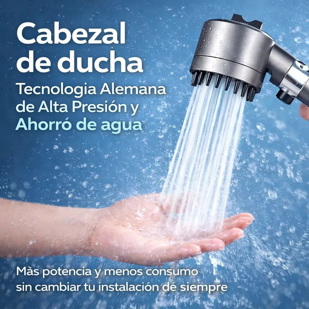 Cabezal de ducha - Tecnología Alemana de Alta Presión y ahorro de agua