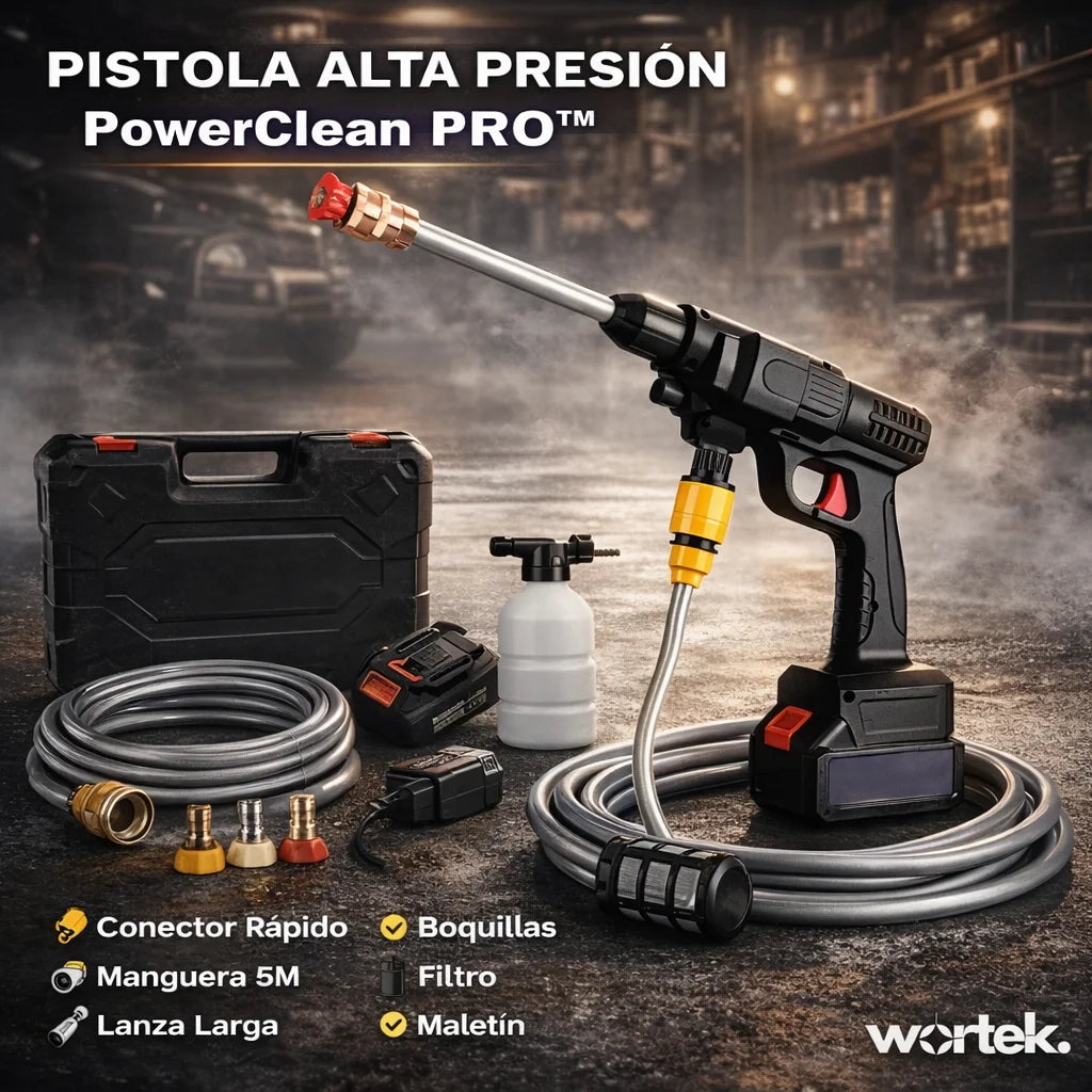 PowerClean™ Hidrolavadora de Alta Presión Inalámbrica + Kit 💼