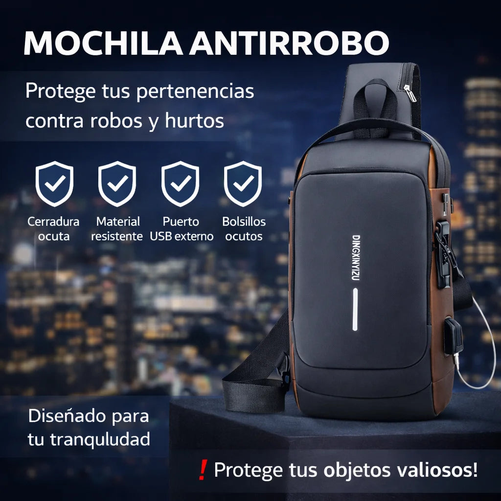 Mochila Anti robo - Tranquilidad y protección total en cada salida 🎁 HOY 30% DCTO