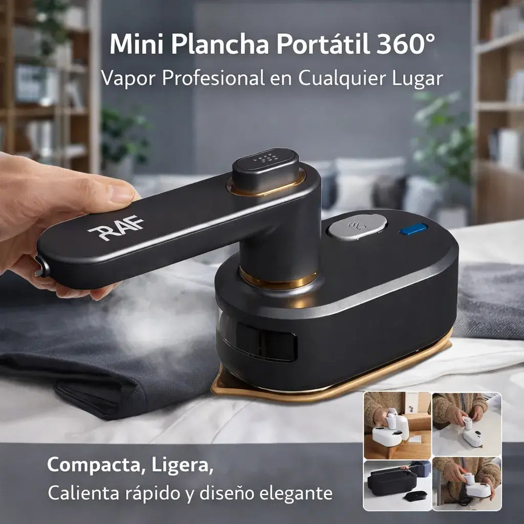 Mini Plancha Portátil 360° – Vapor Profesional en Cualquier Lugar 🎁 HOY 30% DCTO