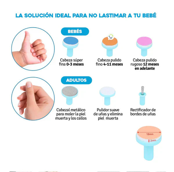 ✨Lima Eléctrica para Uñas de Bebé – Suavidad, Seguridad y Cuidado 💅👶