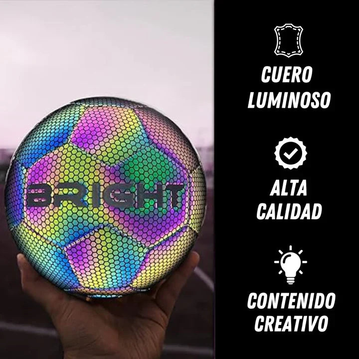 ⭐ Balón Galaxy Bright™ ⚽ Reflectivo 360° + Súper resistente + Diseño exclusivo