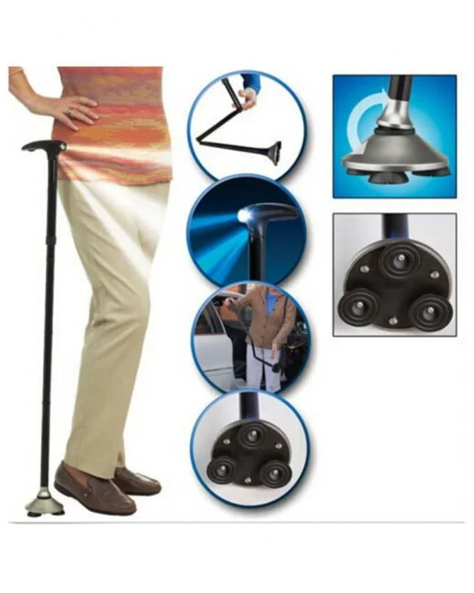 🎯 ¡OFERTA EXCLUSIVA! BASTON INTELIGENTE CON LUZ Y SOPORTE FIRME🦯