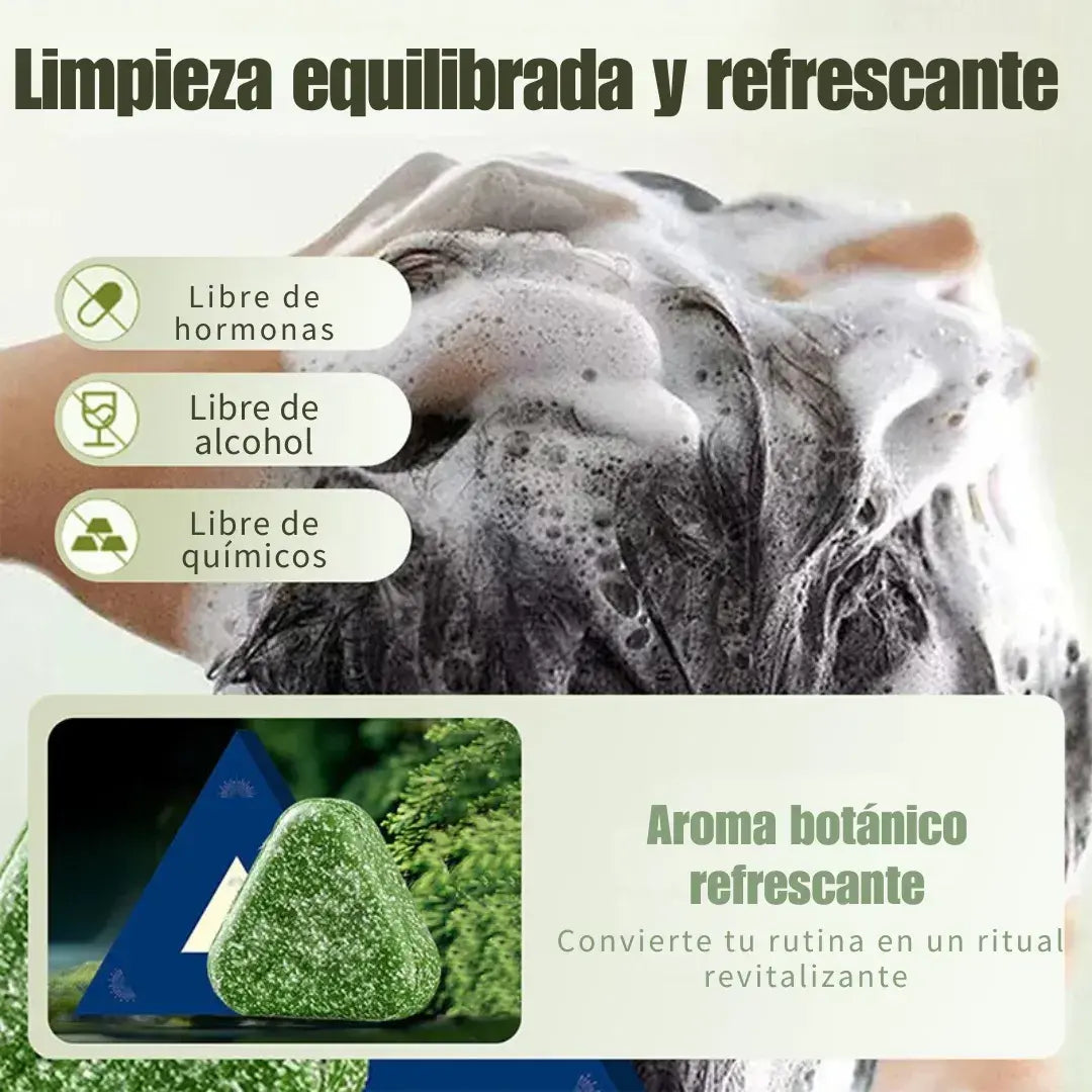 Jabón Capilar de Hierbas Orgánicas 🌿 Fortalece y Nutre desde la Raíz