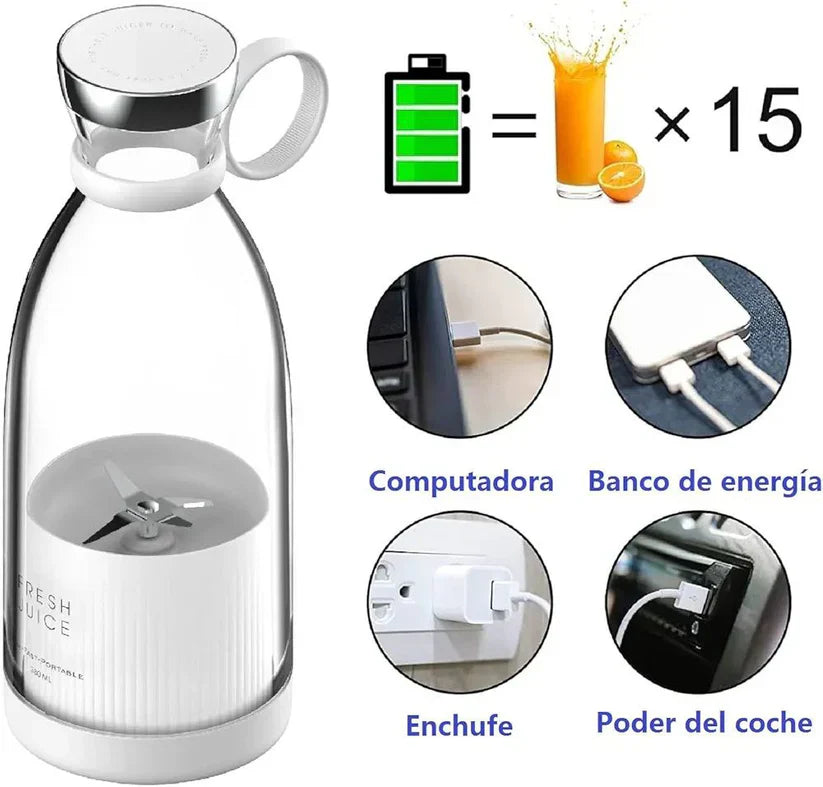 🥤Licuadora Portátil Juice Fresh® – Potencia, Diseño y Recarga USB