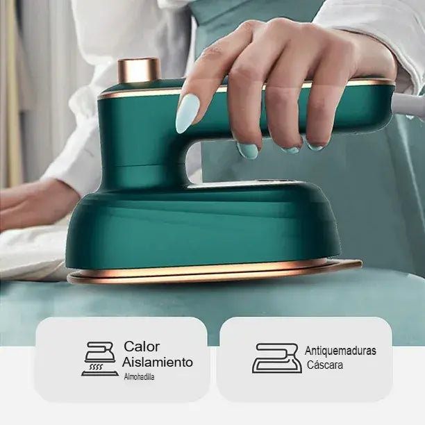 Mini Plancha Portátil 360° – Vapor Profesional en Cualquier Lugar 🎁 HOY 30% DCTO