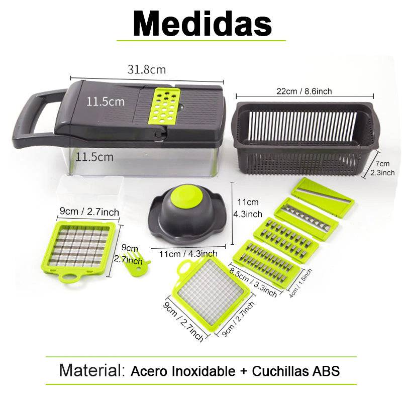 🚨LANZAMIENTO PREMIUM - CORTADOR DE VERDURAS 13 EN 1 | SEGURO Y VERSÁTIL🔪