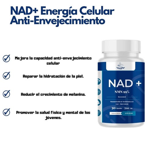 NAD+ Resveratrol Life Extension™ | Regeneración Celular y Antienvejecimiento 2x1