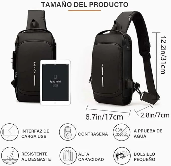 Mochila Anti robo - Tranquilidad y protección total en cada salida 🎁 HOY 30% DCTO