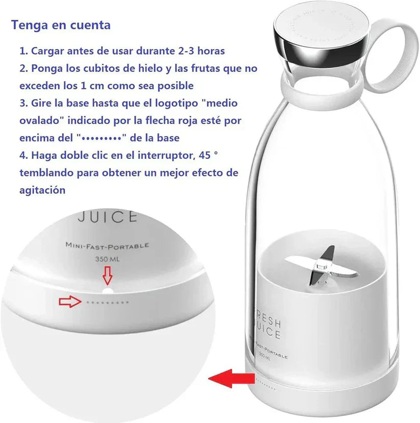 🥤Licuadora Portátil Juice Fresh® – Potencia, Diseño y Recarga USB