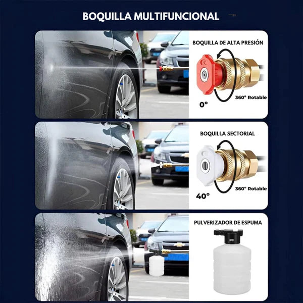 MALOPowerClean™ Hidrolavadora de Alta Presión Inalámbrica + 2 Baterías + Kit 💼