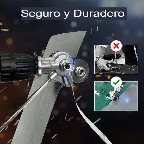 Cortador de Lámina Premium para Taladro + Precisión y Corte Rápido en Metal.