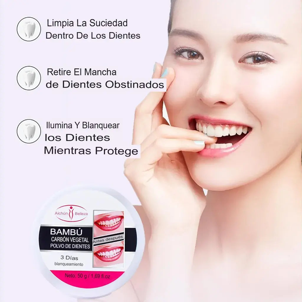 Blanqueador Dental de Lujo con Carbón Activado – Sonrisa Radiante en 3 Días + Aliento Fresco