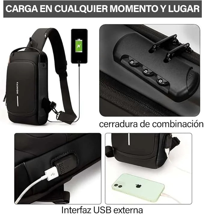 Mochila Anti robo - Tranquilidad y protección total en cada salida 🎁 HOY 30% DCTO