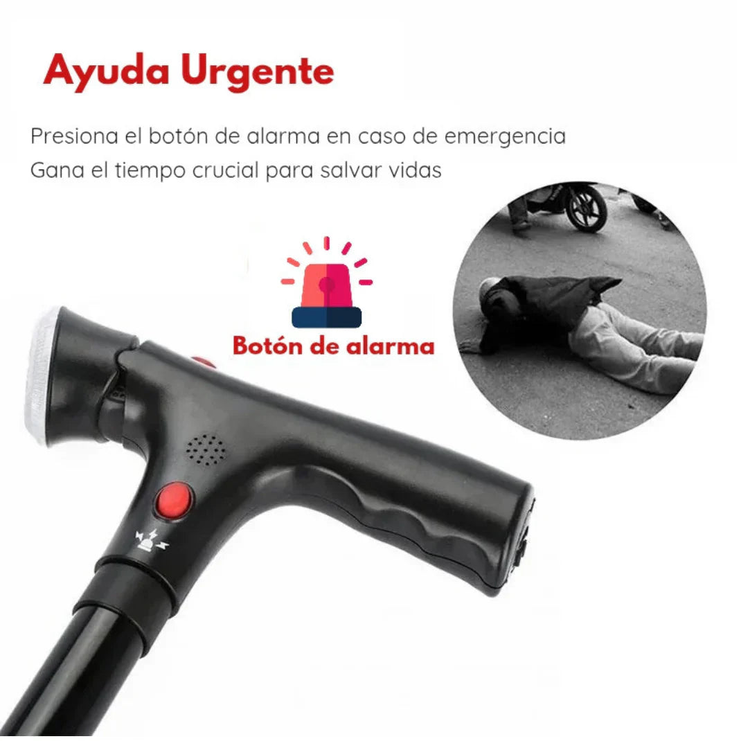 🎯 ¡OFERTA EXCLUSIVA! BASTON INTELIGENTE CON LUZ Y SOPORTE FIRME🦯