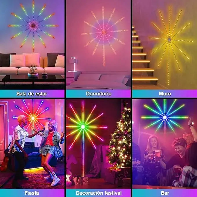 🎄✨ PRE VENTA Luces Rítmicas RGB con Control App + Efectos Musicales Premium para Navidad y Más Decoraciones ✨
