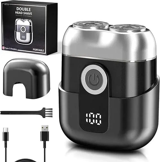 Afeitadora Portátil Premium con Pantalla LED + Cuchillas Flotantes de Precisión🔥