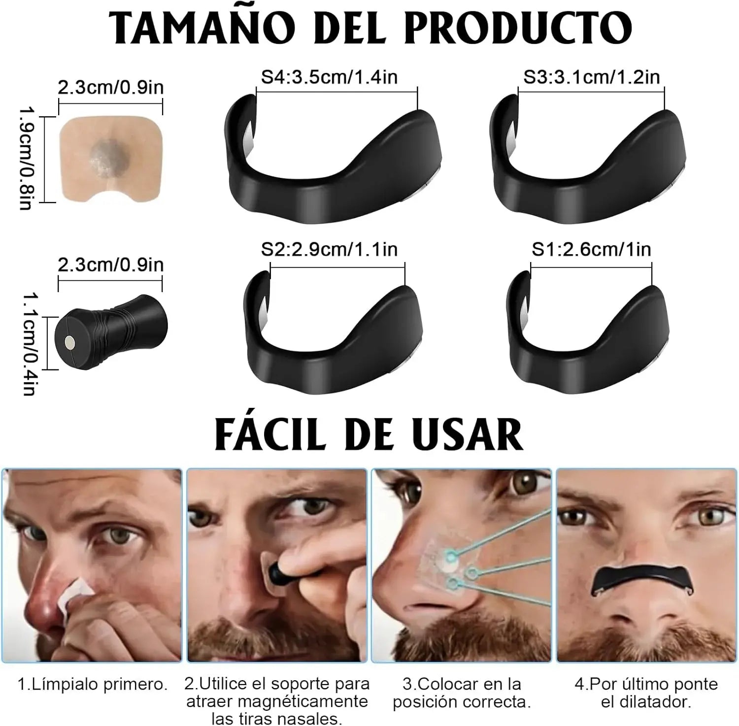 Tiras Nasales Magnéticas: Más aire, mejor rendimiento y menos ronquidos🎁HOY 35%DCTO