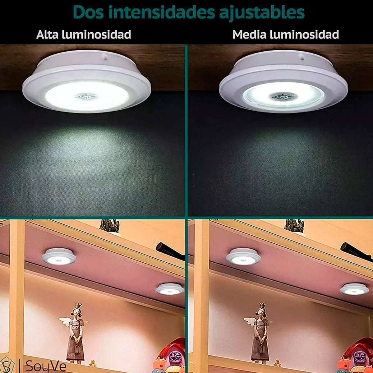 ⚡️SET DE 3 LUCES LED + CONTROL REMOTO INCLUIDO