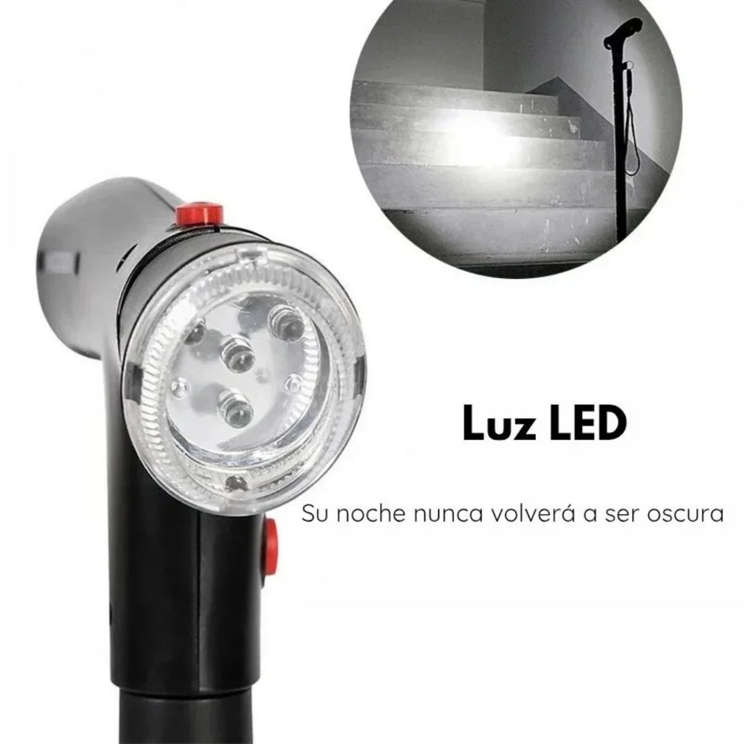 🎯 ¡OFERTA EXCLUSIVA! BASTON INTELIGENTE CON LUZ Y SOPORTE FIRME🦯