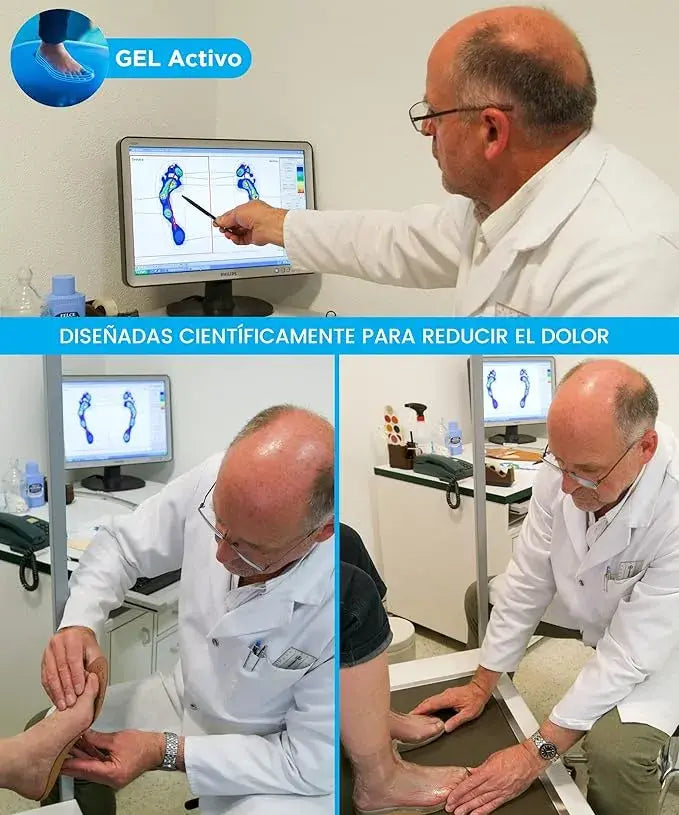 Plantillas Scholl Gel Activ® con soporte y amortiguación para máximo rendimiento.