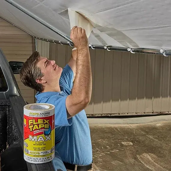 Cinta Impermeable Flex Tape + Súper Adherencia Instantánea + Repara Fugas en Segundos