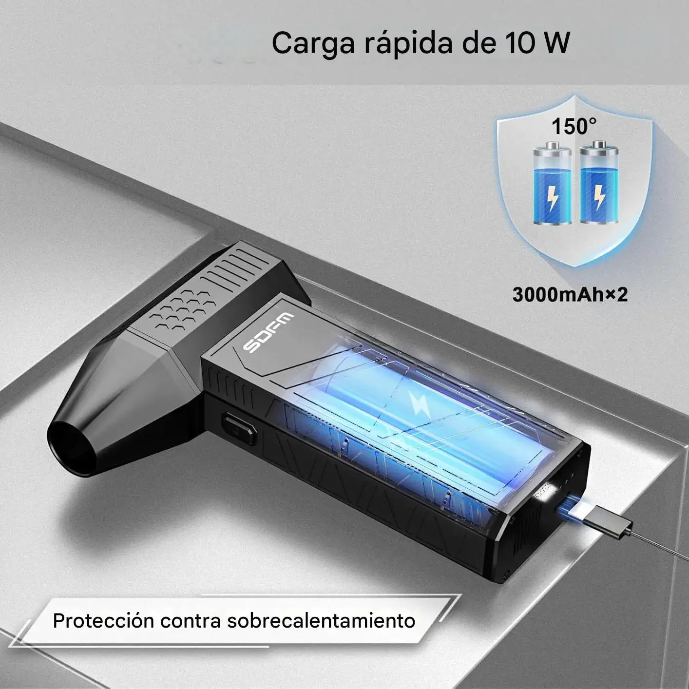 Soplador de aire Turbo Jet - para Teclado, Exteriores, Coche y Hogar 🎁 HOY 30%DCTO