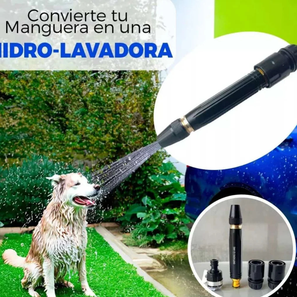 Boquilla 3 en 1 Para Manguera Ahorradora Alta Presión 🚨 HOY 30% DE DCTO