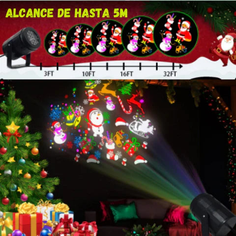 🎄✨ Proyector Navideño Mágico – Llena tu hogar de luces y alegría en segundos ✨🎅