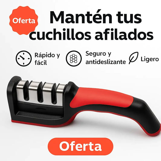 Afilador de lujo con sistema 3 etapas + diseño antideslizante