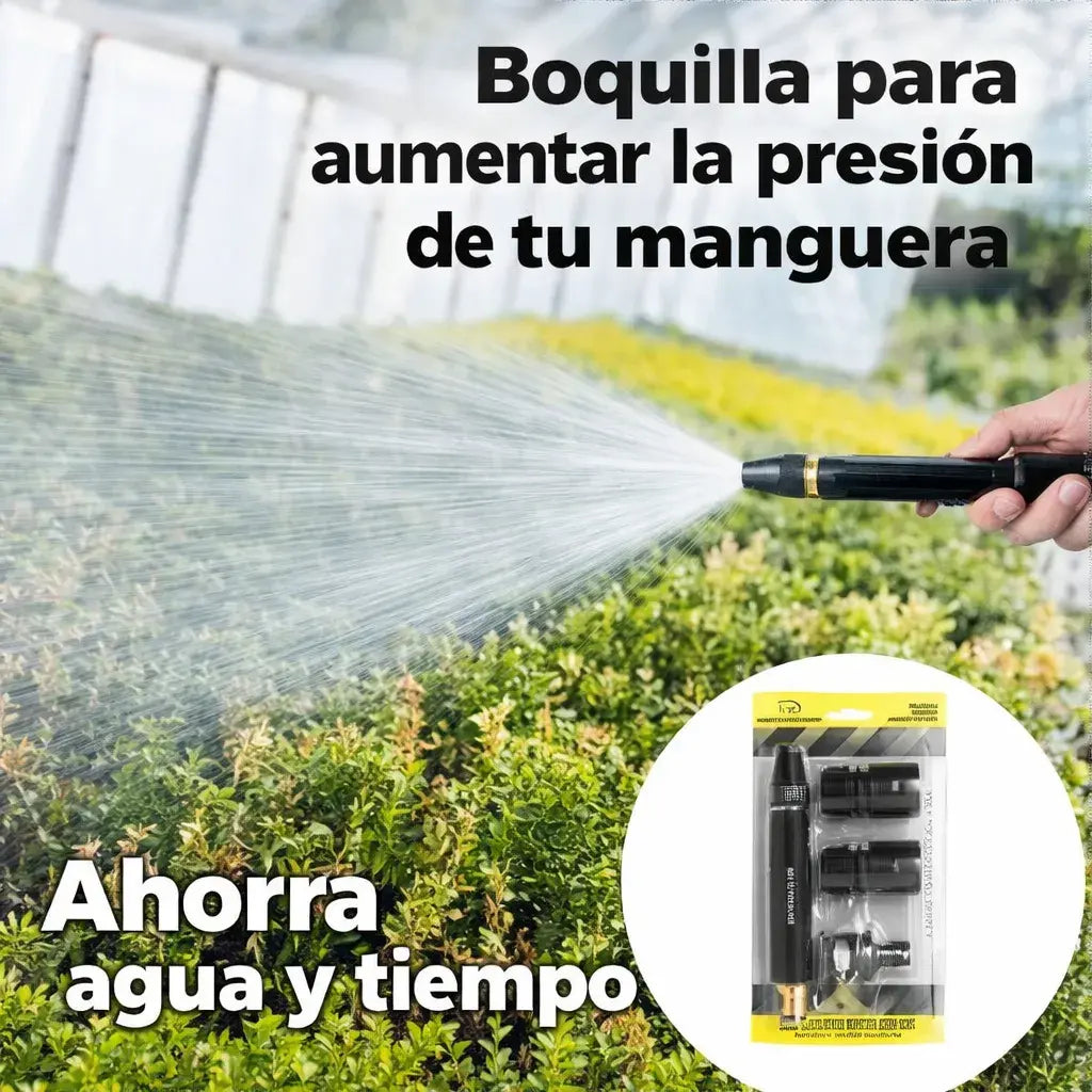 Boquilla 3 en 1 Para Manguera Ahorradora Alta Presión 🚨 HOY 30% DE DCTO