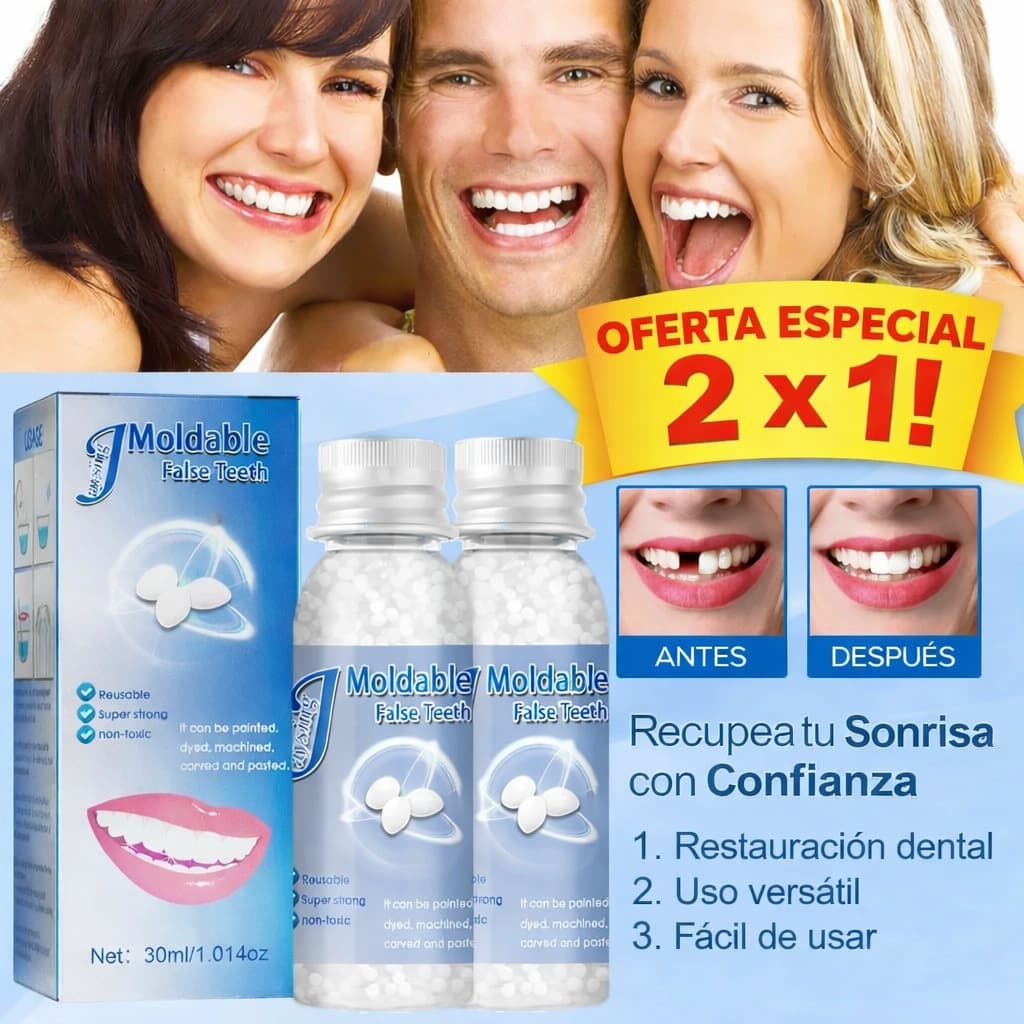 2x1 HOY – Kit Dental Temporal Recupera tu Sonrisa en Minutos 35% DCTO