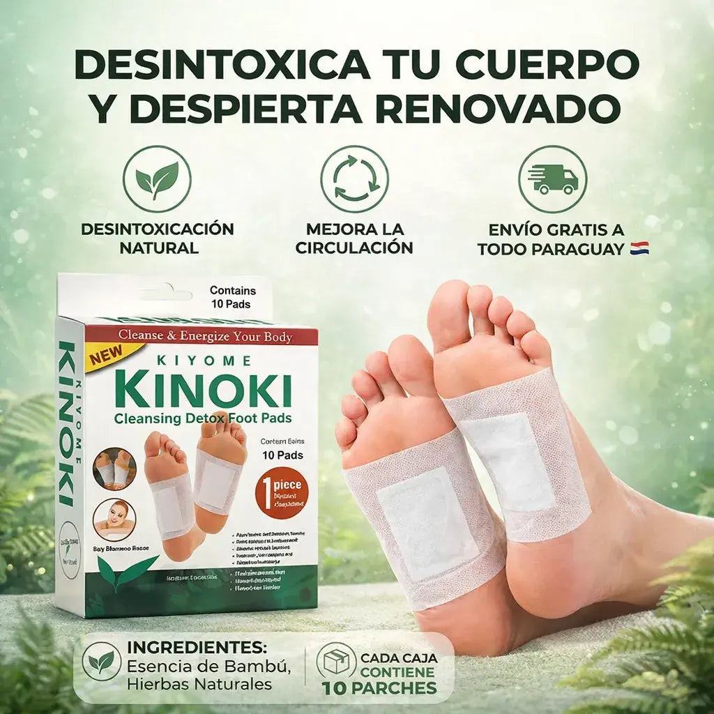 Parches Kinoki™ Detox – Desintoxicá tu Cuerpo Desde la Primera Noche