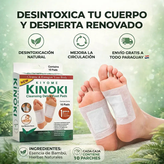 Parches Kinoki™ Detox – Desintoxicá tu Cuerpo Desde la Primera Noche