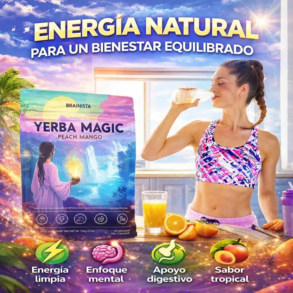 Yerba Magic Peach Mango Brainista™ | Energía natural para tu día