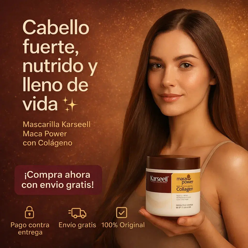 Mascarilla Karseell® con Colágeno – Brillo y Reparación Visible Desde el Primer Uso