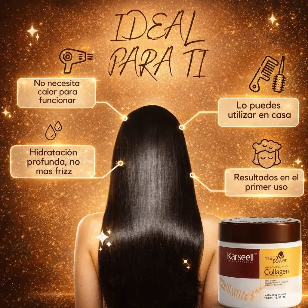 Mascarilla Karseell® con Colágeno – Brillo y Reparación Visible Desde el Primer Uso
