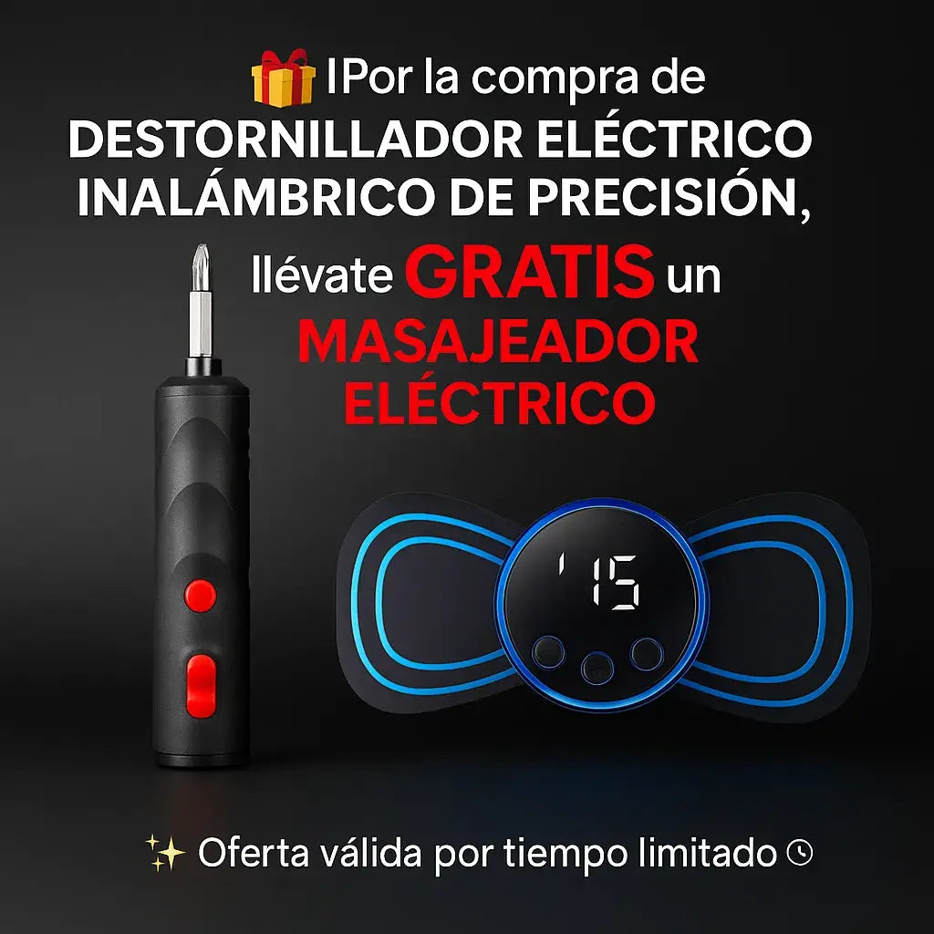 Destornillador eléctrico inalámbrico de precisión + masajeador eléctrico de regalo🎁