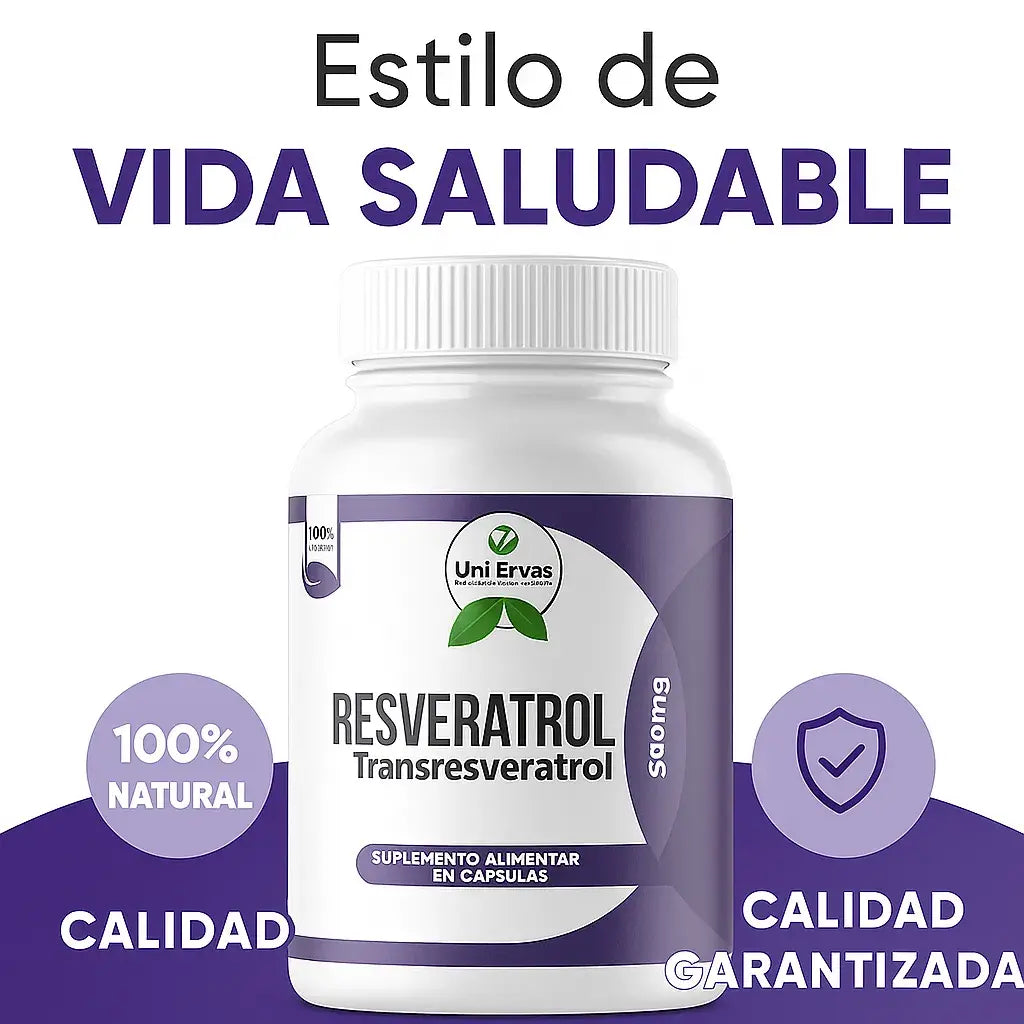 Resveratrol en capsulas – Antioxidante para Juventud y Bienestar Integral (60 capsulas)