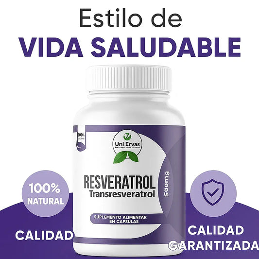 Resveratrol en capsulas – Antioxidante para Juventud y Bienestar Integral (60 capsulas)