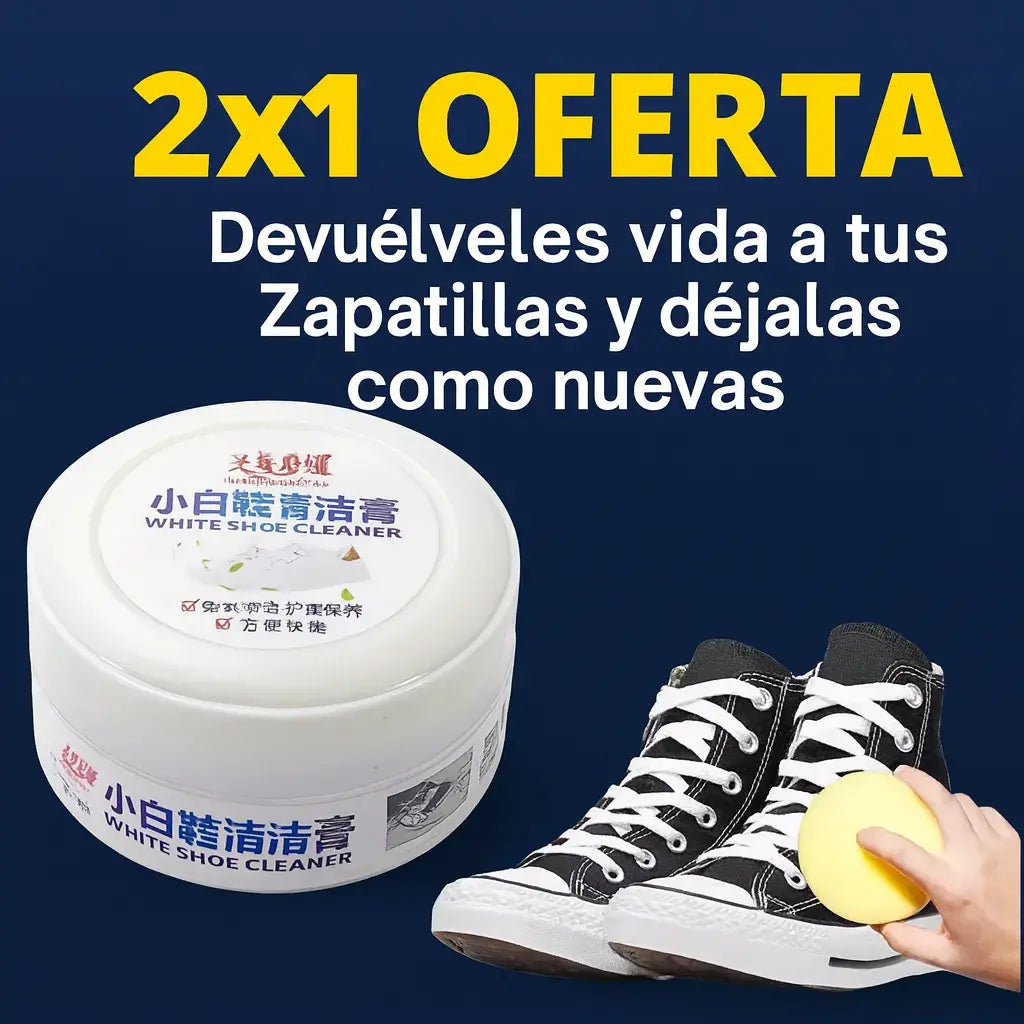WHITE SHOE CLEANER® Crema Limpiadora Instantánea para Zapatillas👟