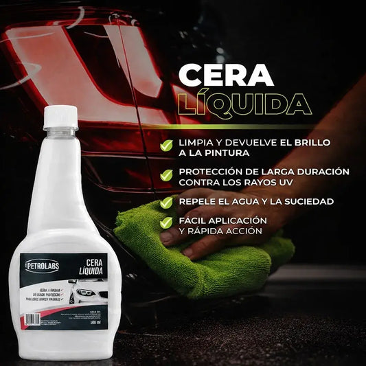 2x1 Cera Líquida Premium – Brillo y Protección al Instante