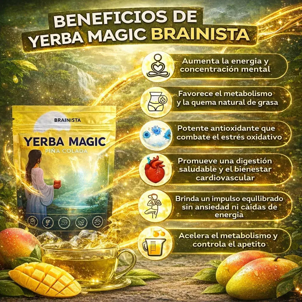 Yerba Magic Peach Mango Brainista™ | Energía natural para tu día